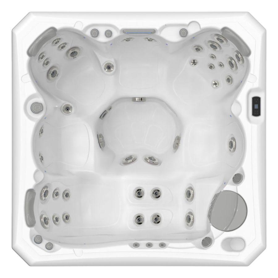 Most Energy-Efficient Hot Tub • 6-Person Capacity • Full-Sized Lounger
