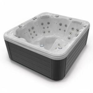 4 Seats + Full Lounger • Compact & Versatile • Plug & Play Hot Tub