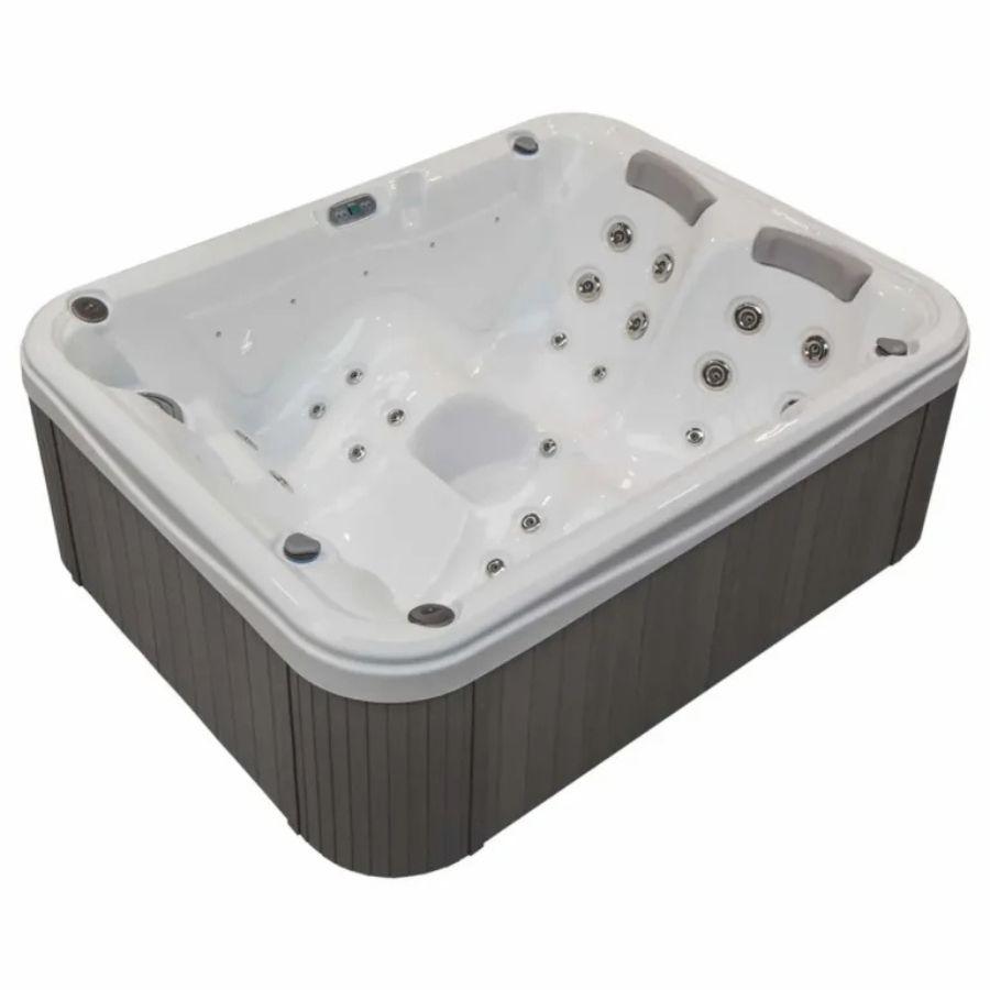 Dual Lounger Design • 30 Powerful Jets • Perfect Plug & Play Hot Tub