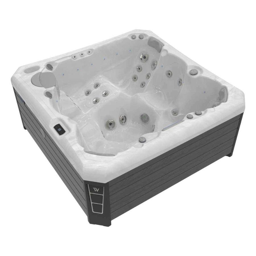 Most Energy-Efficient Hot Tub • 6-Person Capacity • Full-Sized Lounger