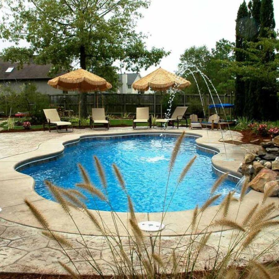 Elegant Design • Swim-Up Seating • Family-Friendly Pool
