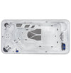 Silver Marble Shell • Charcoal Cabinet • Powerful Quad Swim Jet System