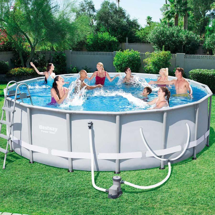 Bestway 16' x 48" Power Steel Above Ground Pool