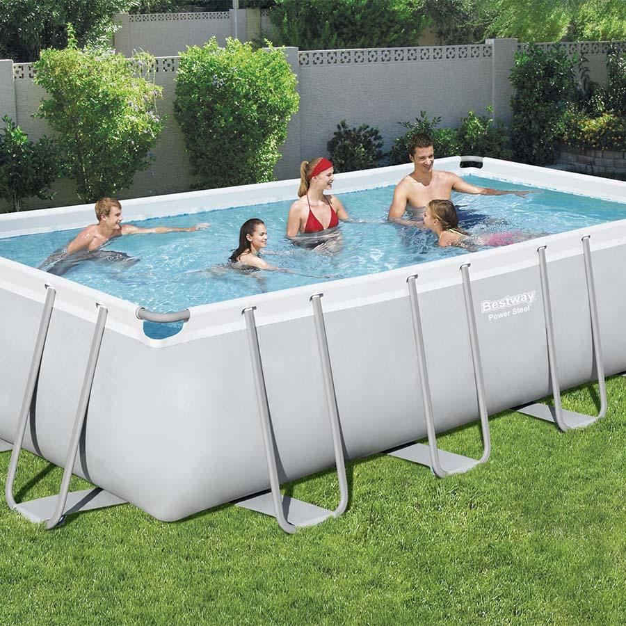 Bestway 18' x 9' x 48" Power Steel Above Ground Pool