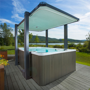 Covana Legend 18' Automated Swim Spa Cover (Mocha/Latte)
